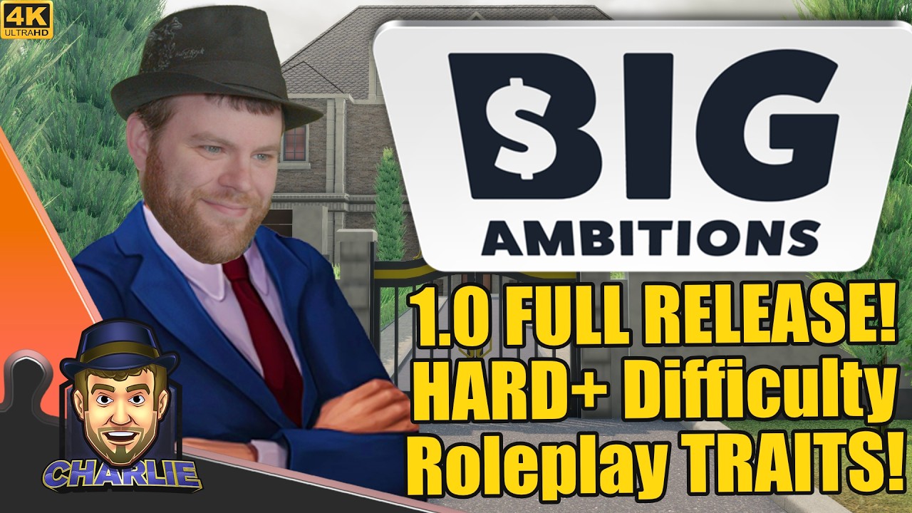 Big Ambitions 1.0 gameplay thumbnail showing the life-simulation and business loop.